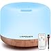 Produktbild Aroma Diffuser,500ml Luftbefeuchter Ultraschall Vernebler Raumbefeuchter Elektrisch Duftlampe Öle Diffusor mit 7 Farben LED,mehr als 30ml/h Feuchtigkeitsabgabe für Raum,Büro,Yoga,Spa,usw