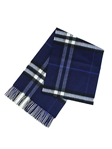[BURBERRY] [バーバリー] カシミアマフラー インディゴブルーチェック GIANT ICON 8015540 SC:CS A1503 (3994306 168:CS 4021B) INDIGO BLUE [並行輸入品]のサムネイル