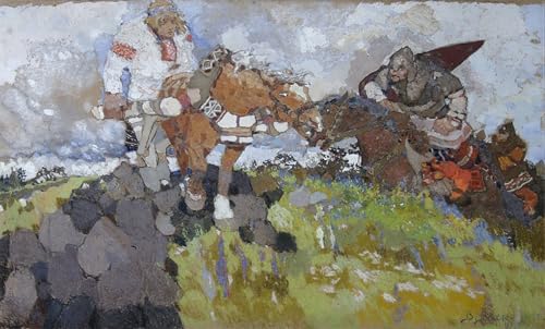 Cuadro Mikula Selyaninovich de Vasnetsov en lienzo de 60x90cm para decorar salón
