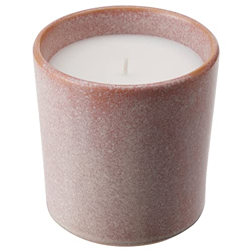 Bougie parfumée jasmin rose pot céramique longue durée 50h LUGNARE pour maison