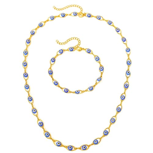 Bijoux exquis anti-ternissement : ensemble de colliers et bracelet acier inoxydable