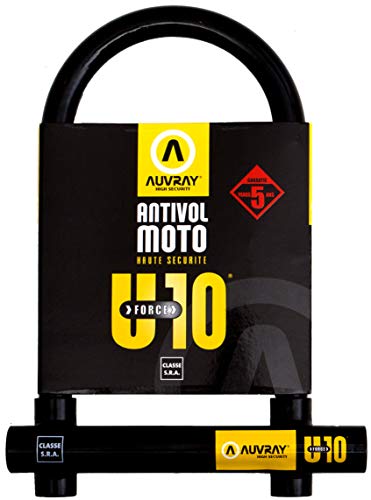 Antivol U Auvray Force 10 Moto SRA 120x230mm pour scooter et moto