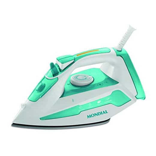 Ferro a Vapor Mondial, Turbo Steam, Base de Diamante, 220V, 1200W, Azul/Branco - F-45