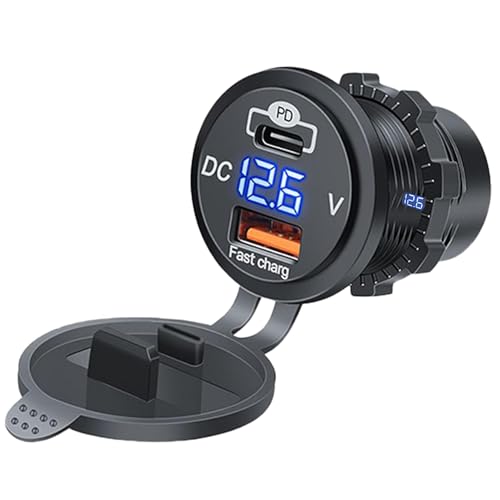 RUTAVM �ԓ��X�}�[�g�t�H���}���[�d, �^�C�vC�J�[�[�d��, �Ԃ̓d�b��A�_�u���|�[�gPD QC�R���p�N�g�ԗ����s�g���b�N�p�ʋ΃��[�h�g���b�v�L�����v�p�̑��@�\�A�_�v�^�[ Car Phone Charger