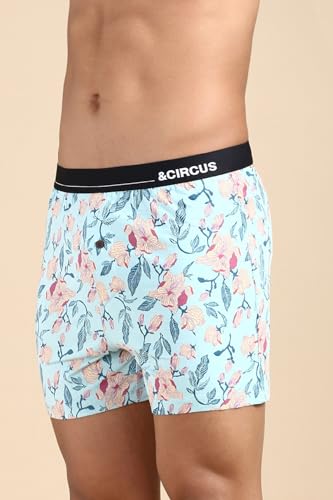 Image of &Circus Men's Puresoft Beechwood Modal Boxers | Ultra Soft Elastane Stretch Mens Breathable Boxer Innerwear Men