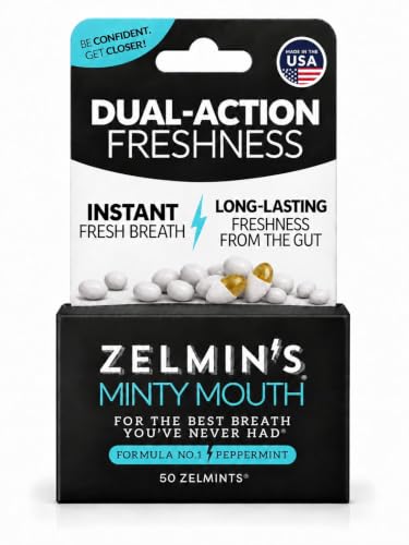 Zelmin's Breath Mints – Parsley Seed Oil Capsules, Peppermint 3 Pack