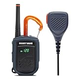 Rocky Talkie Rocky Talkie Mountain Radio with Waterproof Handmic - Long Range Walkie Talkie, FRS Handheld Radio, 4 Day Battery Life, Max Durability, 1 Pack