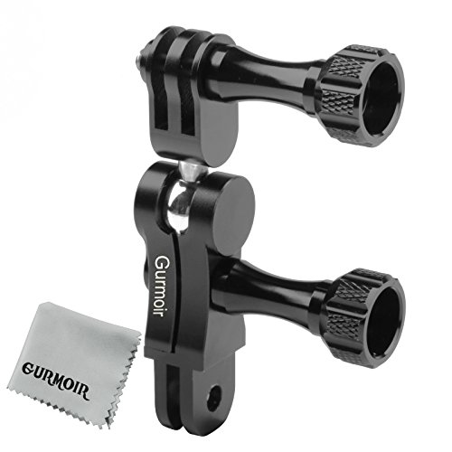 Gurmoir Aluminum Alloy 360 Degree Rotation Ball Joint Mount Swivel Arm Mount For Gopro HERO 7/Hero 6/Hero 5/HERO (2018)/ 5 4 Session/ Hero 4 3/ YI and More Action Cameras