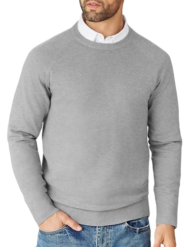COOFANDY Men's Fitted Crewneck Sweater Ribbed Knit...