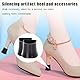 10 Paar Absatzschoner High Heels,Pumps Anti Rausrutschen Protectors,Schuhe Fersenschützer,Absatzschoner Tanzschuhe,Heel Protectors for Stiletto Shoes,Fersenkappen Schutz,5 Größen (Transparent+Schwarz)