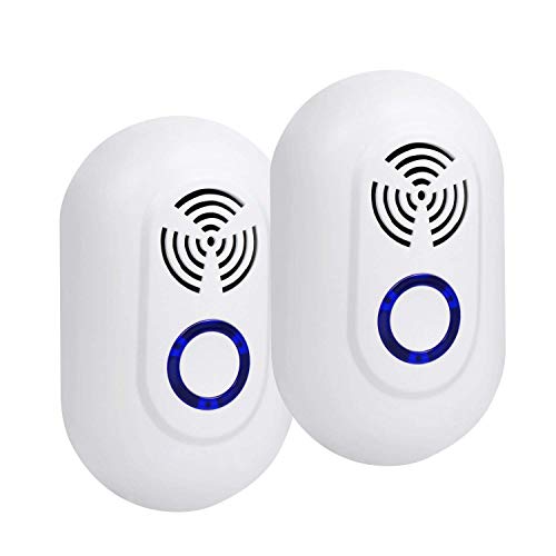 Preisvergleich Produktbild Ultraschall-Schädlingsbekämpfer BegleriSchädlingsbekämpfer Mückenschutz Steckdose, Schädlingsbekämpfer durch Ultraschall,um den Schaden von Mücken, Spinnen, Ameisen und Kakerlaken Mosquito 2 Pack