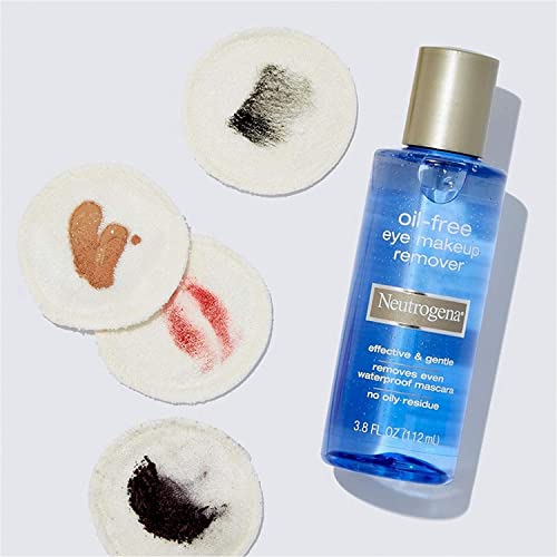 Image of Neutrogena Gentle Oil-Free Eye Makeup Remover & Cleanser for Sensitive Eyes, Non-Greasy Makeup Remover, Removes Waterproof Mascara, Dermatologist & Ophthalmologist Tested, 5.5 fl. oz ( Pack of 3)