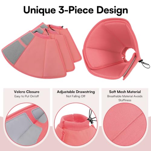 Image of Queenmore Soft Dog Cone Collar, Dog Cones for Large Dogs After Surgery