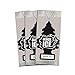Price comparison product image LITTLE TREES Car Air Freshener | Hanging Paper Tree for Home or Car | Black Ice | 3 Pack