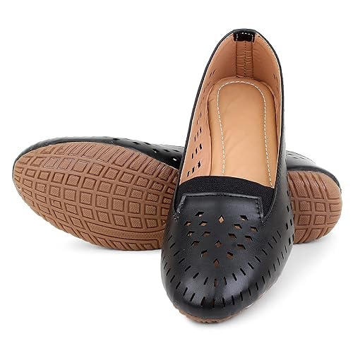 Glamorous Fashion Point Womens Round Toe Slip On Casual Flats Bellies for Ladies (Black-8) (B0CLRQ52KQ) Amazon Price History, Amazon Price Tracker