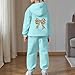 2 Piece Sweatsuit For Girls Leopard Bow Tie Printed Sports Oversized Sweatsuit Sports Fashion Trendy Valentine'S Day Outfit Mint Green,2 Years