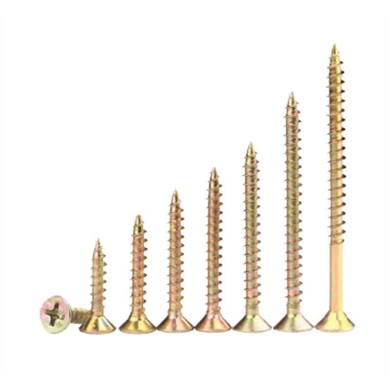 M4 M5 Carbon Steel Color Zinc Plated Cross Recessed Countersunk Flat Head Self-Tapping Screws Wood Screw Wall Nails Drywall Nail - (Size: M5x120mm (10pcs))