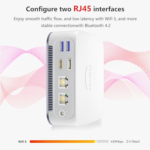 Image of FUNYET Mini PC Gaming PC, Desktop Computer with Intel 12th Gen Alder Lake N95(up to 3.4GHz), 16GB DDR4 RAM 1TB SSD, Supports 4K Displays, Windows 11 Pro White