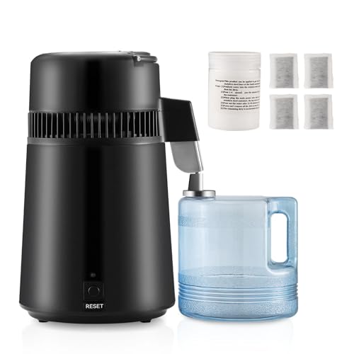 Happybuy Countertop Water Distiller for Home, 4L Capacity, 750W Powerful Purification System. Made with Stainless Steel Interior. Produces Pristine and Pure Drinking Water thumbnail 9