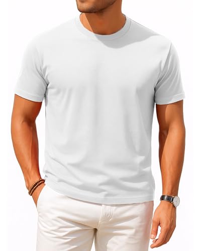 Mens T-Shirts Short Sleeve Crew Neck Solid Fashion Tee Shirts