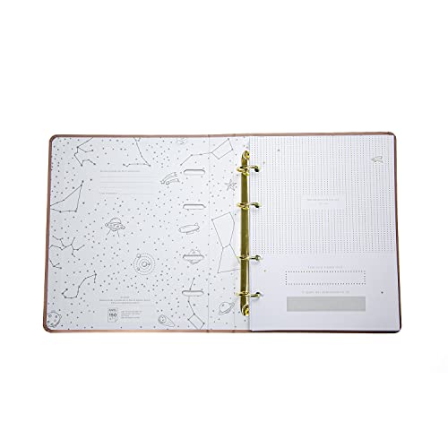 Cicero Livro Album Argolado do Bebê 17x24 Doce de Leite, Bege, 9115