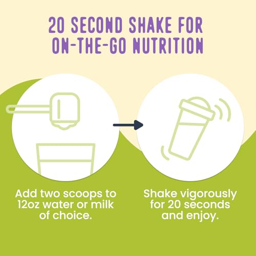 FlavCity Vegan Almond Protein Shake Powder, Vanilla Cream + Reishi & Cordyceps Mushrooms - Focus, Skin, Hair & Joint Support - Organic Fruit All in One Smoothie On-the-Go, 20 Servings