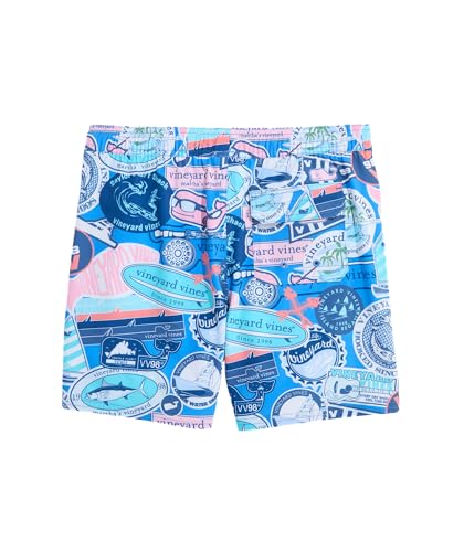 vineyard vines Boys Printed Chappy Swim Trunks, Ice Water2