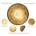 GLADFRESIT Handpan Drum 22inch in D Kurd Minor with handpan stand, handpan case, durable mallets and dust-free cloth (Gold, 440HZ)