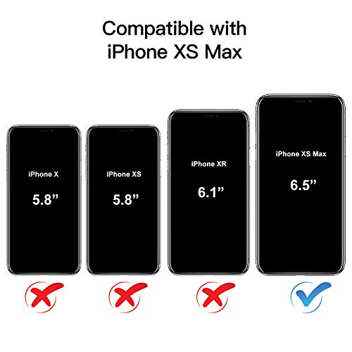 Yespure Crossbody Case For Iphone Xs Max Phone Case Women Girls Clear Soft Slim Tpu Phone Cover Cover With Adjustable Neck Cord Lanyard Strap - Black #TOP4