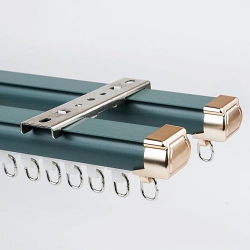 Riel de aluminio de doble pista azul de 2x1,5 m para separar ambientes en hoteles 2