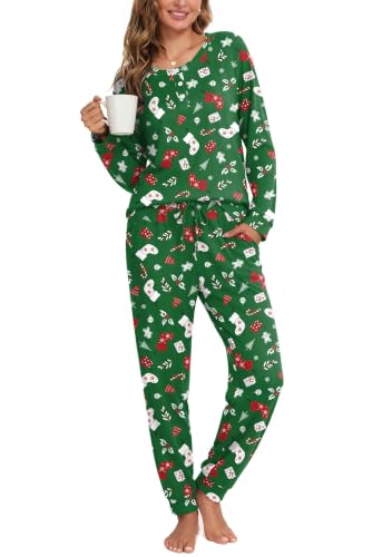 Women's Button Down Pajamas Set - image 1