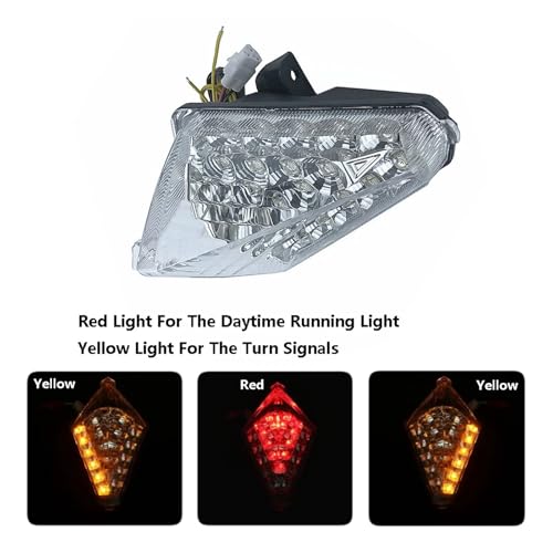 Lámpara trasera LED integrada con intermitentes aerodinámicos para Yamaha YZF R1 5