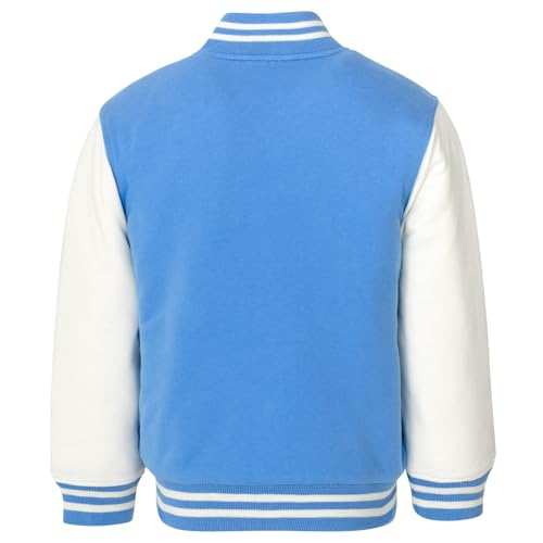 Disney Minnie Mouse Frozen Lilo & Stitch Moana Girls Varsity Bomber Jacket Toddler to Big Kid Sizes (2T - 14-16)3