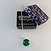 Echmeck Sterling Silver Round Green Jade 20mm Handmade Pendant Necklace 18+2 inch Silver Chain for Women