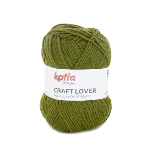 CRAFT LOVER de Katia en pelotes 50g et 133m (11 - Vert herbe)