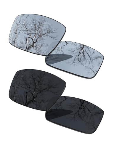 Image of ToughAsNails 2 Pair Polarized Replacement Lenses Compatible with Oakley Gascan OO9014 Sunglasses