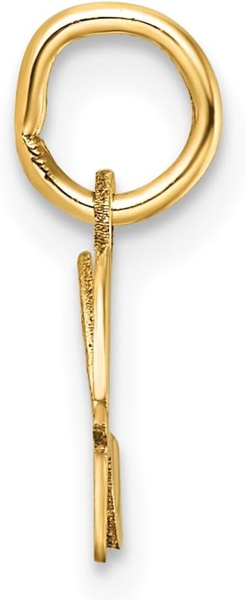 14k Yellow Gold Initial H Pendant for Women - Script Letter Charm with Polished Finish, Real Gold Monogram Necklace, Dainty Alphabet Jewelry, Custom Name Pendant for Everyday Minimalist Wear - Image 2