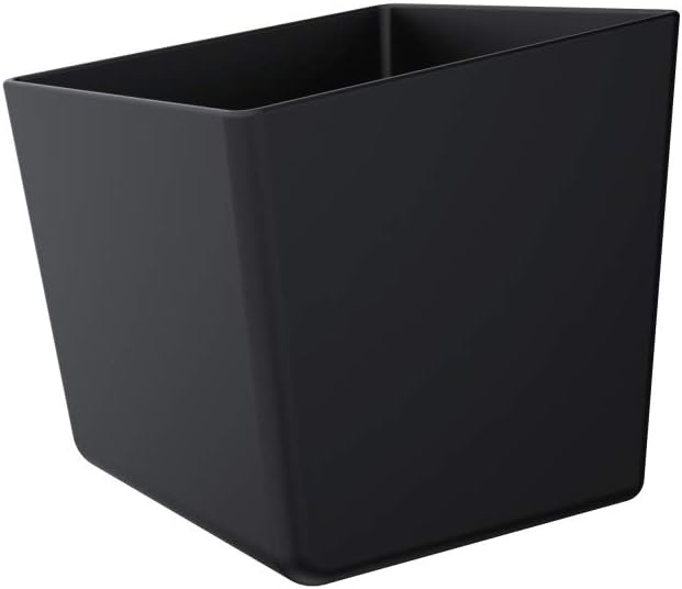Dezctop D-Board Container Organizer Accessories, 4-Inch Cubicle Bin, Quick-Mount for Bifrost Series Computer Desk Home Office Table Declutter Storage, ABS Plastic with Steel Fasteners, Black
