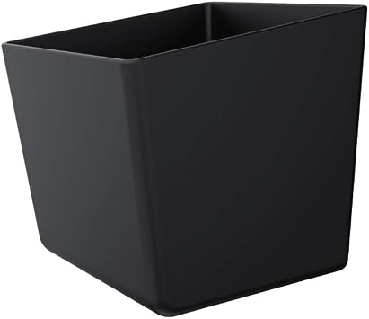 Dezctop D-Board Container Organizer Accessories, 4-Inch Cubicle Bin, Quick-Mount for Bifrost Series Computer Desk Home Office Table Declutter Storage, ABS Plastic with Steel Fasteners, Black