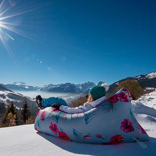 Fatboy Lamzac The Original Version 1 Inflatable Lounger With Carry Bag, Inflatable Couch For Indoor Or Outdoor Hangout Or Lounge Air Chair - Aqua Blue #TOP6