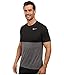 Nike New Men's Racer Short Sleeve Shirt Dk Grey/Black/Reflective Silver Large