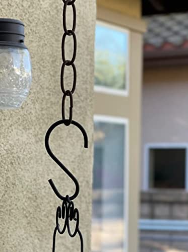 Tetra-Teknica Yh-S01 3.4 Inch Metal Extender S Hooks With Weather-Resistance Powder Coating, Color Black, 1-Dozen Pack #TOP3