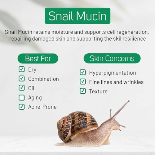 99.25% Korean Skin Care Snail Mucin Moisturizer Cream - Snail Mucin Essence Night cream-Face Serum, 50 ml (Pack of 1) - Image 2