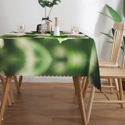 Nappe rectangulaire en tissu imprimé lierre facile à laver pour dîner - 4