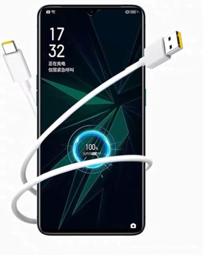 Image of Original 80w SuperVOOC Fast Charging Type C Cable Compatible with Oppo Reno 10 Pro /10 Pro Plus /8 /8 Pro /7 /7 Pro /6 /6 Pro /5 /5 Pro /K10 /F19 /F19 Pro /A96 /A77 /A76 (80W Cable)