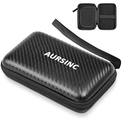 AURSINC 4 Inch Hard EVA Protective Case for NanoVNA‑H4/TinySA Ultra | Shockproof Waterproof Storage Bag with Strap, Foam Divider, Secure Fit for Antenna Analyzer Spectrum Analyzer RF Equipment
