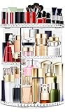 AUGUSTYUE Organizador de Maquillaje Giratorio, 360 Grados de Organizador de Cosméticos de Tocador Vitrinas Cosméticas...