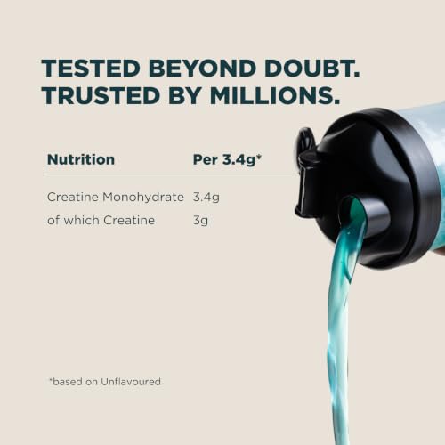 Image of Myprotein Creatine Monohydrate Powder Creatine Powder, Post /Pre Workout Supplement for All Sports and Exercises, Dissolves Easy (100 GM, Unflavoured)
