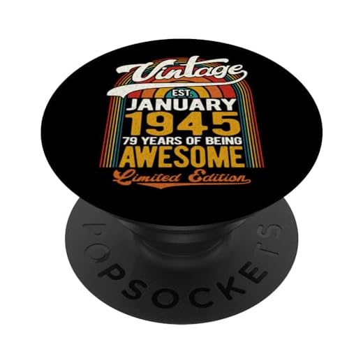 79 años de ser impresionante nacido en enero de 1945 79 cumpleaños PopSockets PopGrip Intercambiable