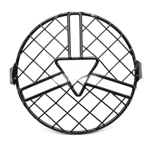 Grille phare moto 5.75 pouces protection noire maille pour phare vintage custom